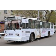 Реклама на троллейбусах в Барнауле фото