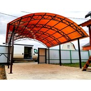 Навес Для Автомобиля В Загородный Дом фото