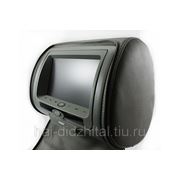 Подголовник автомобильный с монитором и DVD HAIDI HDI-7118D-3 серый с защитной молнией фото