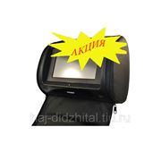 Подголовник автомобильный с монитором и DVD HAIDI HDI-7199DT черный с защитной молнией фото