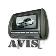 Подголовник со встроенным LCD монитором 7“ AVIS AVS0712BM (серый, с серой лицевой панелью) фотография