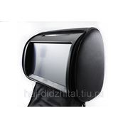 Подголовник автомобильный с монитором и DVD HAIDI HDI-9199DT чёрный с защитной молнией. фото