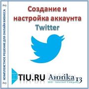 Создание и настройка аккаунта в Twitter для сайта на tiu.ru фото