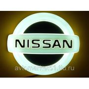Эмблема светодиодная 4D NISSAN X-TRAIL 10,6x9см. White