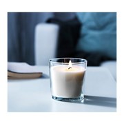 Свеча ароматическая, в стакане, белый. фото