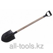 Лопата Зубр штыковая из нержавеющей стали, с черенком и пластиковой ручкой Код:4-39406 фотография