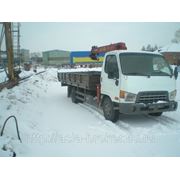Бортовой грузовик Hyundai HD-72 с КМУ Unic-260K фото