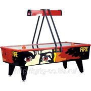 Игровой стол — аэрохоккей «Fire» 6ф (черно-красный) фото