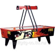 Игровой стол — аэрохоккей «Fire» 8ф (черно-красный) фото