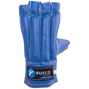 Перчатки снарядные Rusco шингарды, к/з, синий фото