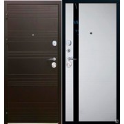 Дверь металлическая SD Prof-36 Фортуна Бел. дуб / гор. шоколад 2050*880 Левое открывание vrd-30019 Verda