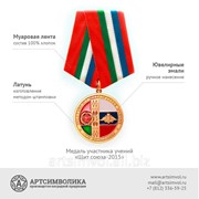 Медаль участника учений Щит Союза 2015 фото