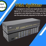Разветвитель VGA на 32 монитора (1 вход - 32 выход фотография