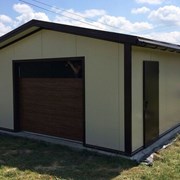 Строительство гаражей из сэндвич-панелей фото