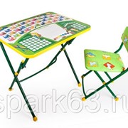 Комплект “Умничка“ детский складной (стол+стул на металл.каркасе) КУ1 фотография