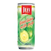 Фруктовый напиток в банках с кусочками фруктов "JEFI" гуава, 240 мл, Малайзия