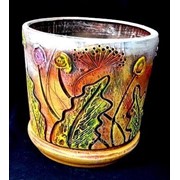 Горшок для цветов из керамики ручной работы “Бузок малый“ фотография