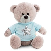 Мягкая игрушка «Медведь Топтыжкин», звезда, цвет серый, 17 см фотография