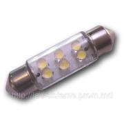 6 PCS convex LED 39mm фото