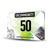 Код пополнения счета международной карты GN Community на 50 USD фотография