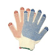 Хлопчатобумажные перчатки с напылением из ПВХ