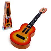 Игрушка музыкальная гитара «Стиль», звуковые эффекты, цвета МИКС фотография