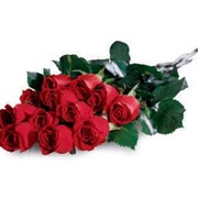 Букет из 11 красных роз , 90 см фото