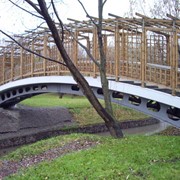 Арочный пешеходный мост в зоне отдыха «Лихоборка» (мост 1) фото