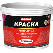 Краска водно-дисперсионная интерьерная для стен и потолков, 14 кг