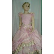 Прокат нарядного платья “ Парча розовое“ фото