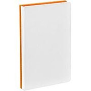 Ежедневник Duplex, недатированный, белый с оранжевым фотография