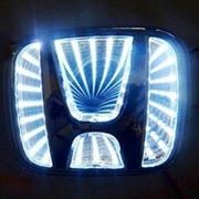 3D LED Логотип Honda (белый) фото