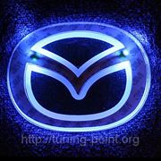 LED Логотип Mazda (синий) фото