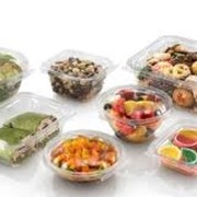 Ёмкости и упаковки для фруктов, овощей, продуктов, суши фото