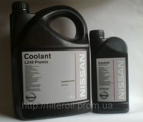 Nissan l248 coolant premix совместимость