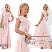 Платье женское макси (4 цвета) - Пудра VV/-060 фото