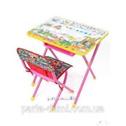 Набор детской складной мебели №3 розовый Лимпопо фото