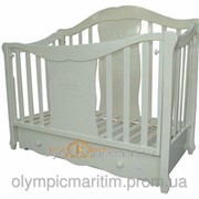 Белая кровать для новорожденных "Фантазия"