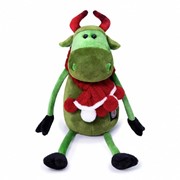 Мягкая игрушка «Корова Каролина в вязаном шарфе», 27 см фотография
