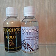 Набор кератинового выравнивания Cocochoco Gold 50 мл и шампунь глубокой очистки Cocochoco 50мл фото