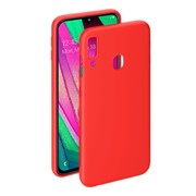 Чехол Deppa Gel Color Case для Samsung Galaxy A40 (2019) красный PET белый 87115 фотография