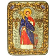 Подарочная икона Святая великомученица Екатерина на мореном дубе фотография