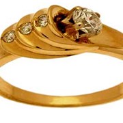 Кольцо золотое с бриллиантами Кольцо арт. 0107.033 фото