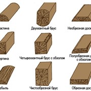 Брус необрезной фотография