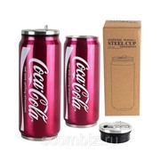 Термос - Coca Cola, 400 мл, синий