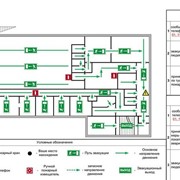 Разработка и изготовление планов эвакуации при пожаре фото