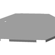 Крышка тип КЛУ для лотка углового горизонтального типа КГ и КГГ