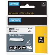 Картридж с нейлоновой лентой для DYMO Rhino PRO 6000, 24 мм x 3.5 м, с постояным клеем Белый фото