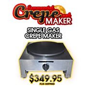Аппарат для выпечки блинов газовый двухпостовой,блинница - Gas Crepe Maker