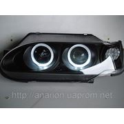 Передние фары на ВАЗ 2115 Ангельские глазки (черные) фотография